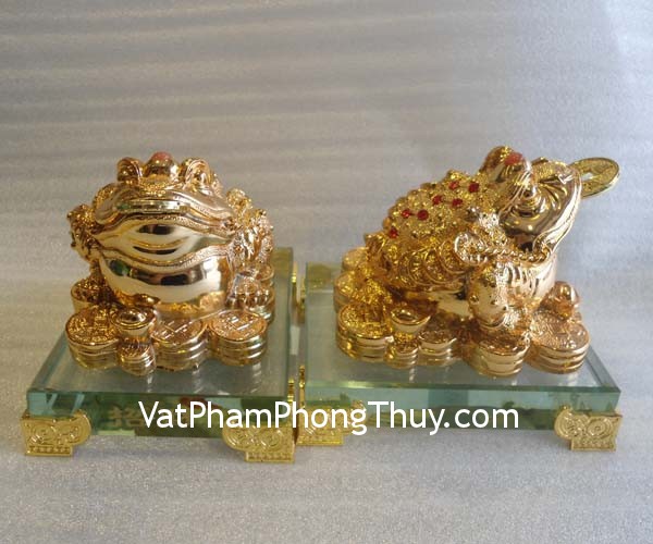 Thiềm thừ vàng kim nhỏ,ngậm tiền giữ của cải,đem lại thịnh vượng E067 coc vang de thuy tinh e067 Thiềm thừ vàng kim nhỏ,ngậm tiền giữ của cải,đem lại thịnh vượng E067
