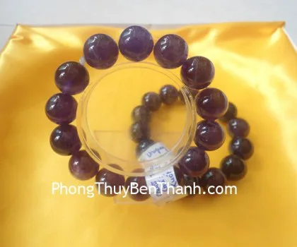 Vòng đeo cổ thạch anh tím S5158-S3-3228