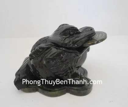 Thiềm thừ xoay cõng hồ lô vàng - chiêu tài kim thiềm A089
