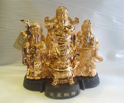 Tam đa vàng, chậu bảo nhỏ - tam tinh hiến thụy FH231G