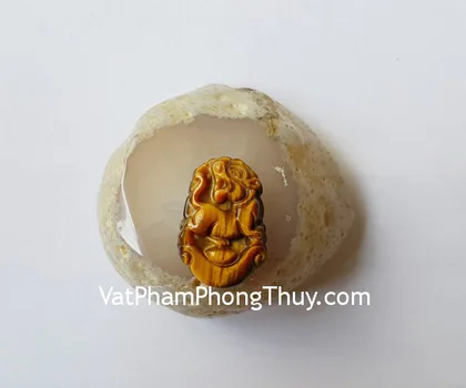 Mặt 12 con giáp Phỉ Thúy xanh A+ Tuổi Thìn S6643-5