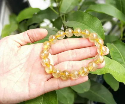 Chuỗi thạch anh tóc vàng S1103-S3-655