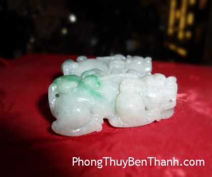 Tỳ hưu phỉ thúy ngậm gậy như ý ( Giấy chứng nhận) S2003-S1-6803